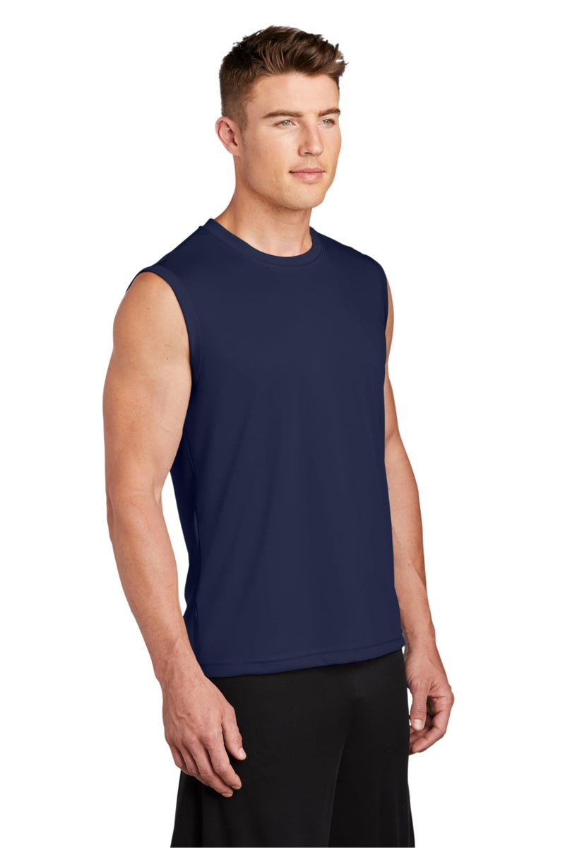 Clothe Co. Sleeveless Shirts for Men, Muscle Shirts for Men Dry Fit Tank Top, True Navy, M - Image 2